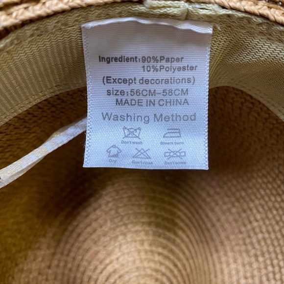 Like New!  Braided Western Style Sun Hat - Picture 11 of 12
